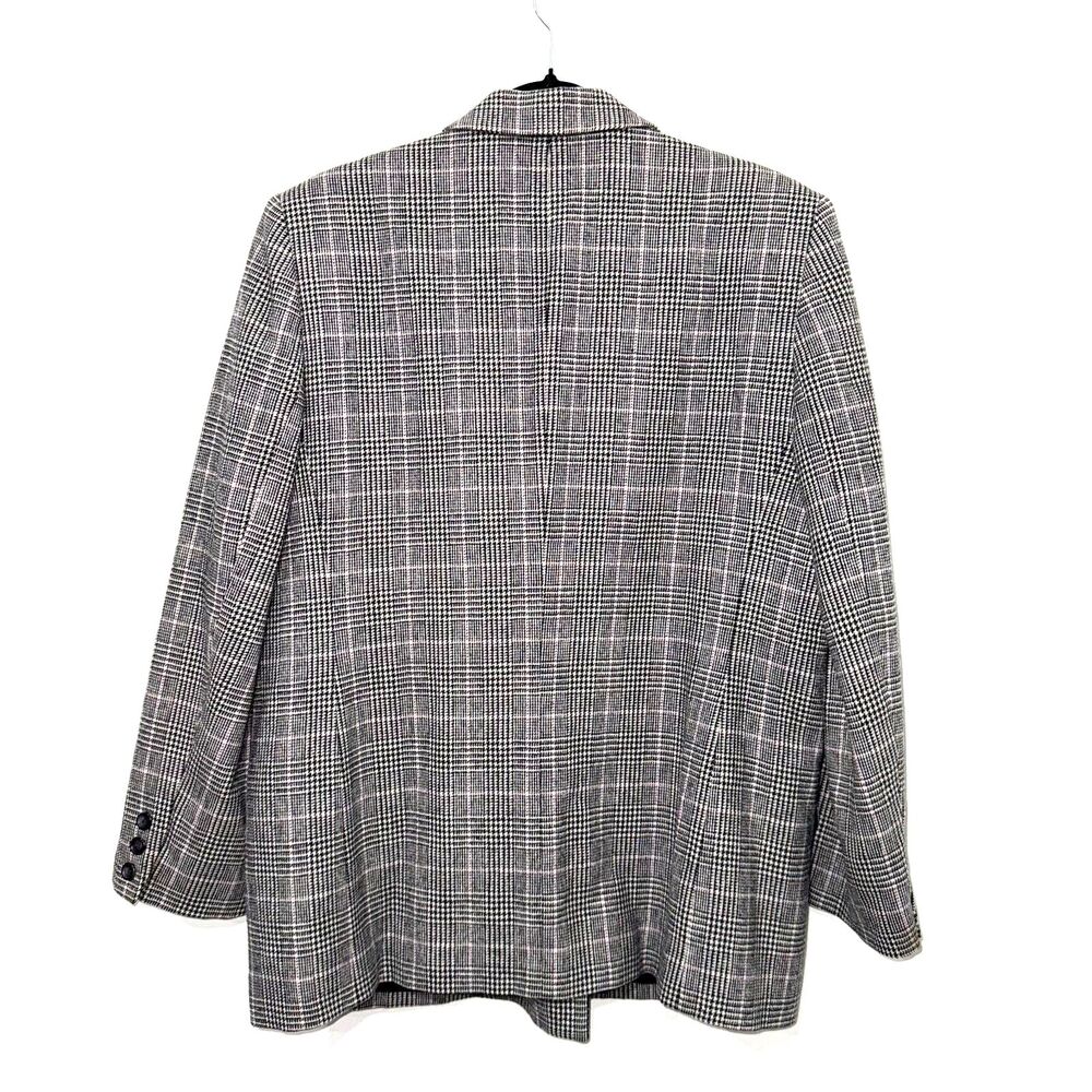 Pendleton Wool Double Breasted Houndstooth Blazer… - image 2